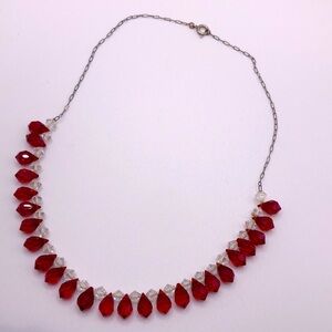 Vintage 30s Glass Beaded Necklace